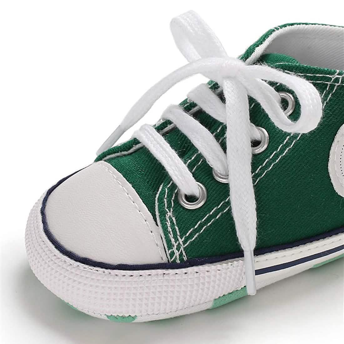 Unisex High Top Sneaker Weiche rutschfeste Sohle Neugeborenen-Denimschuhe