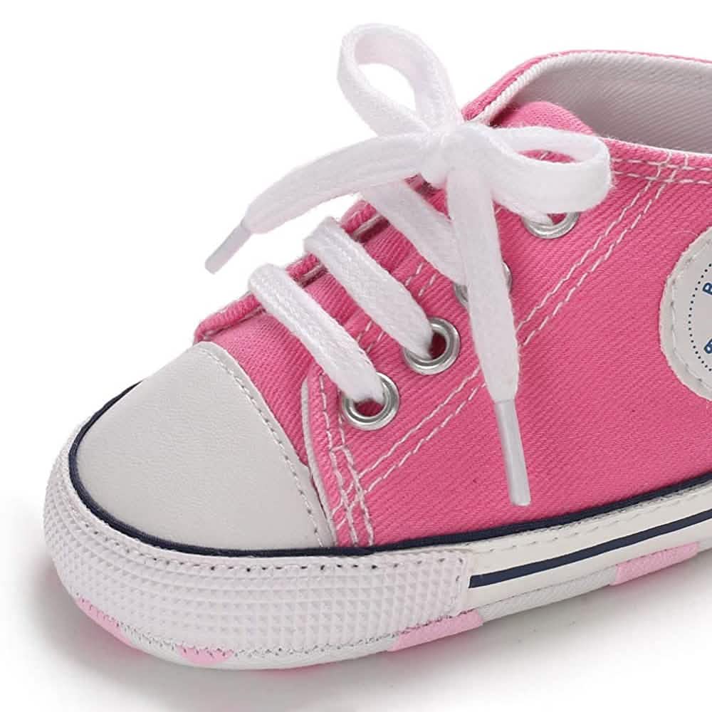 Unisex High Top Sneaker Weiche rutschfeste Sohle Neugeborenen-Denimschuhe
