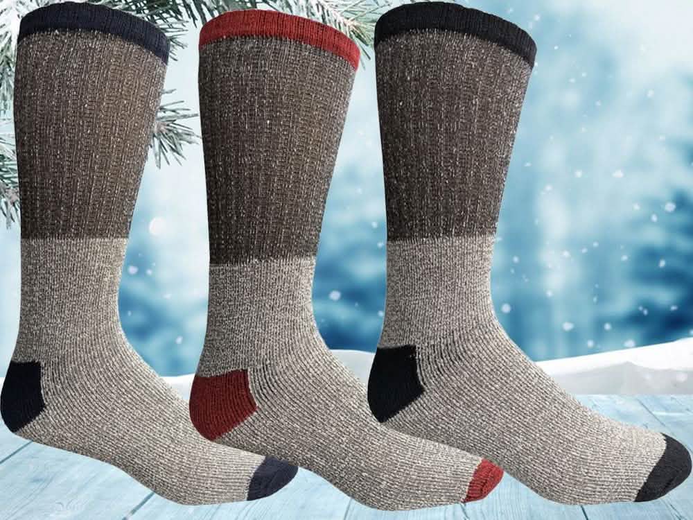 Unisex gefütterte Thermo-Baumwoll-Socken für kaltes Wetter