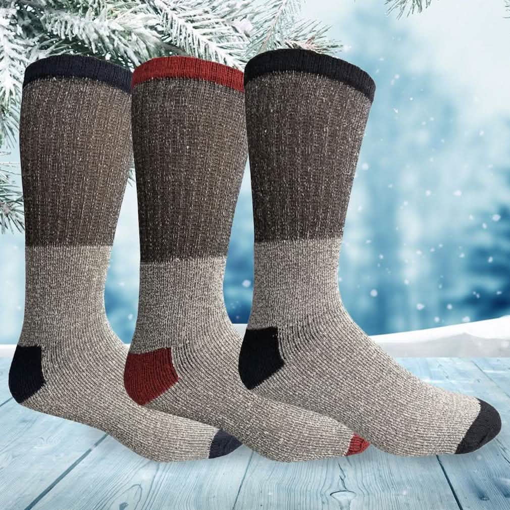 Unisex gefütterte Thermo-Baumwoll-Socken für kaltes Wetter