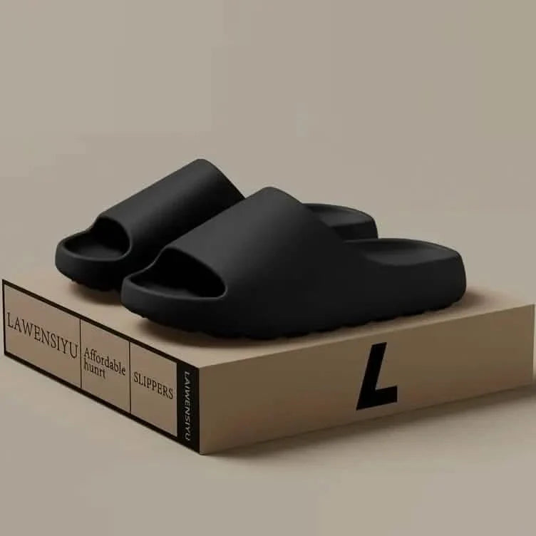 Unisex Weiche Pantoffeln, Bequeme Indoor/Outdoor Badesandalen, Rutschfeste Texturierte Design Schuhe