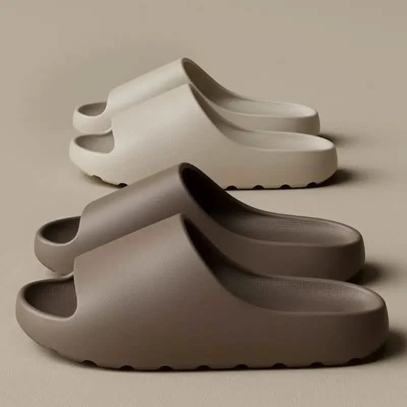 Unisex Weiche Pantoffeln, Bequeme Indoor/Outdoor Badesandalen, Rutschfeste Texturierte Design Schuhe