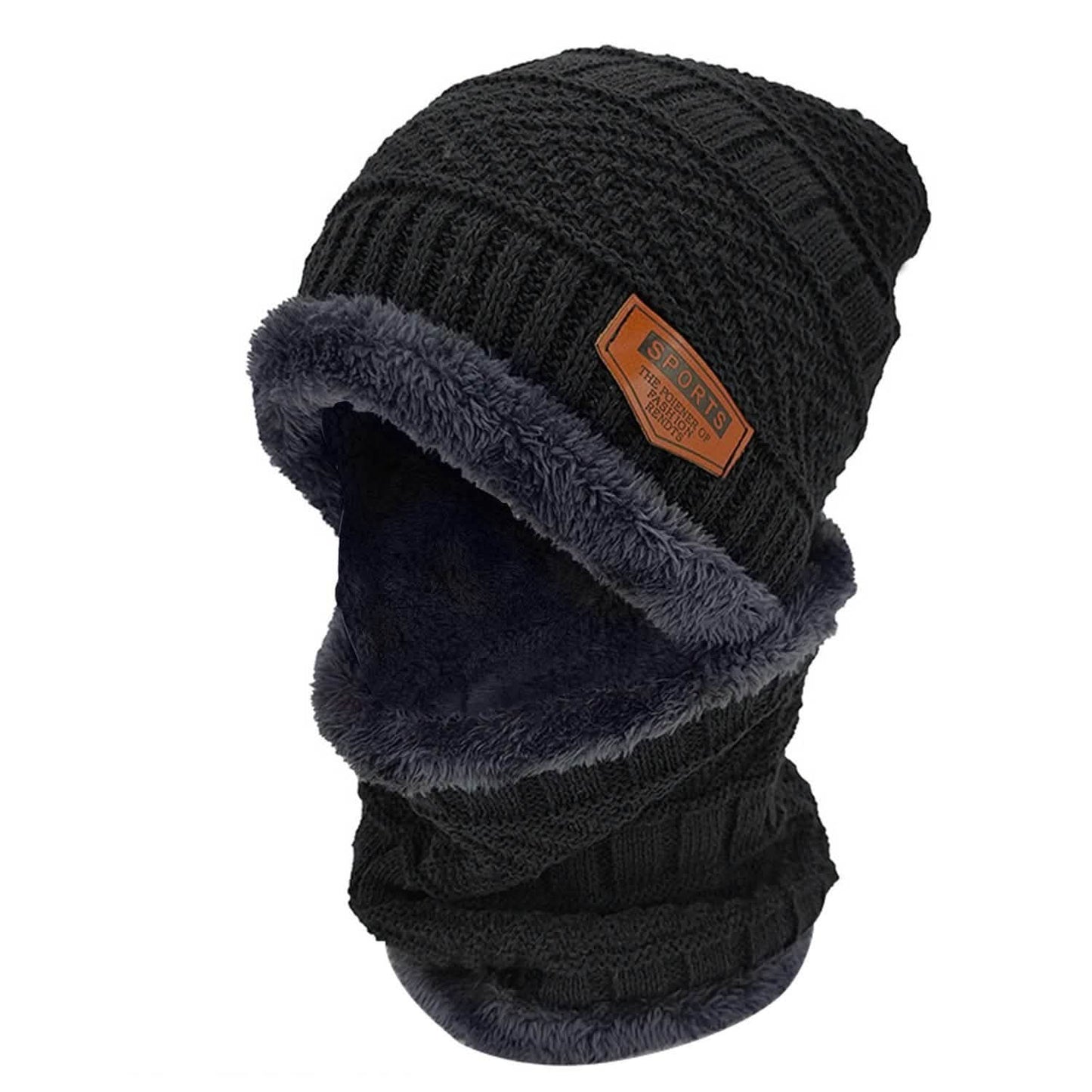 Unisex Wintermütze und Schal Set