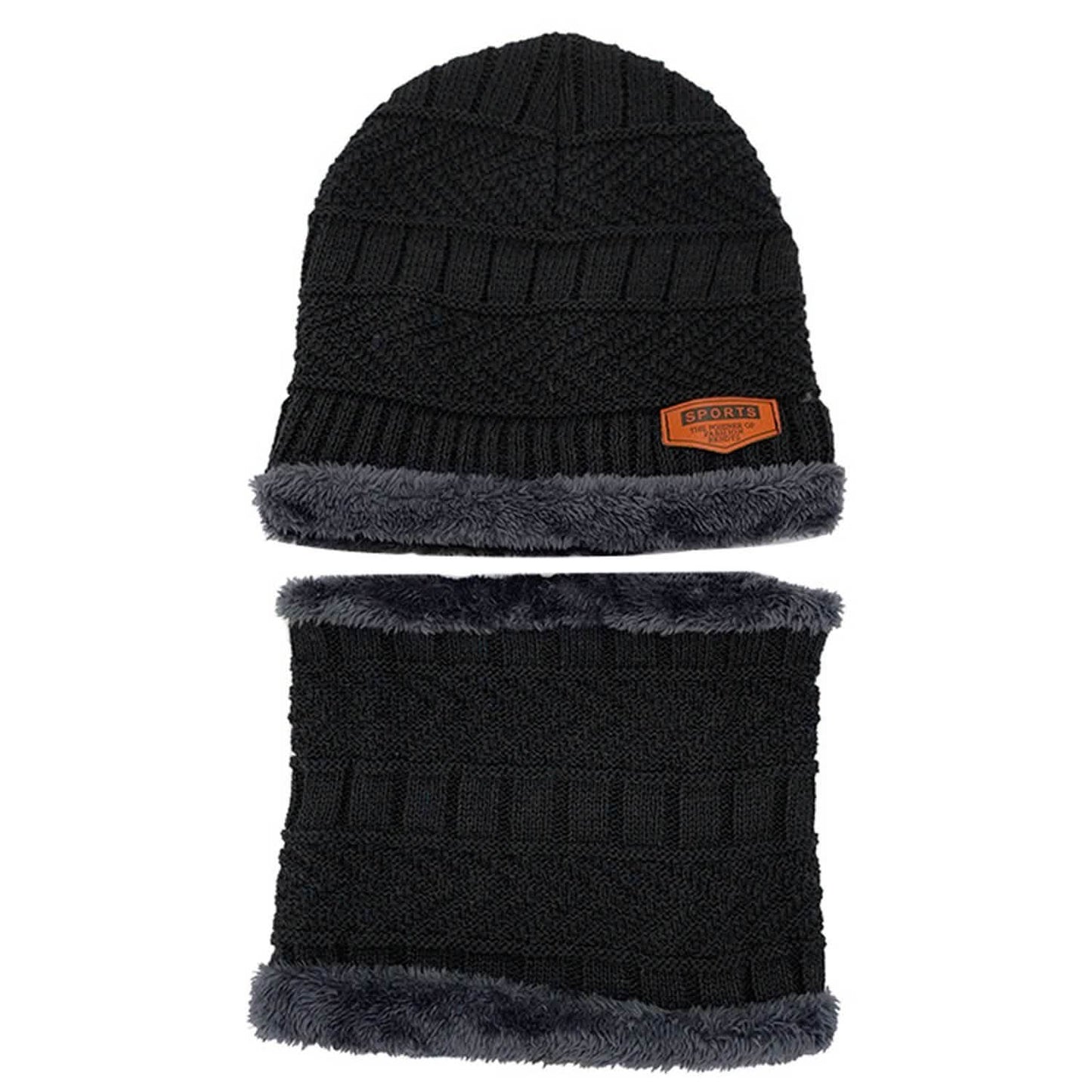 Unisex Wintermütze und Schal Set