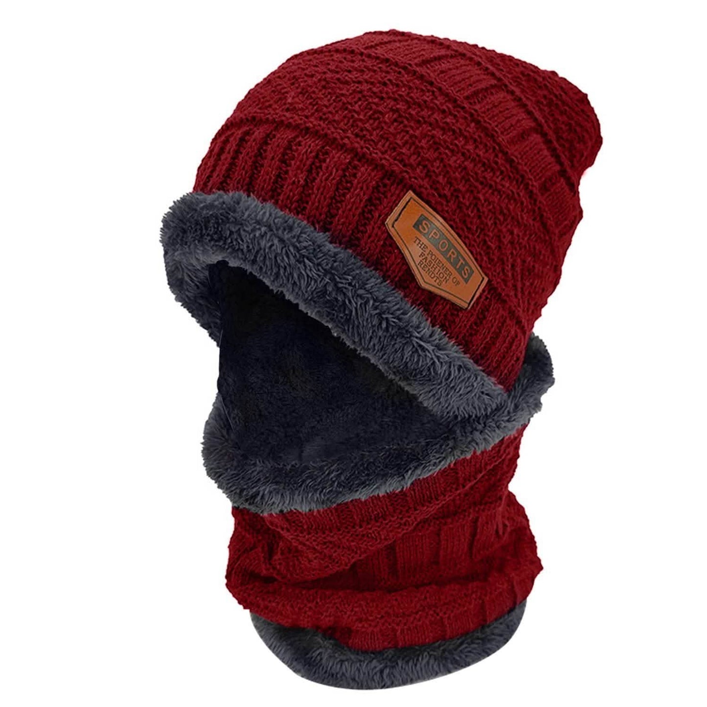 Unisex Wintermütze und Schal Set