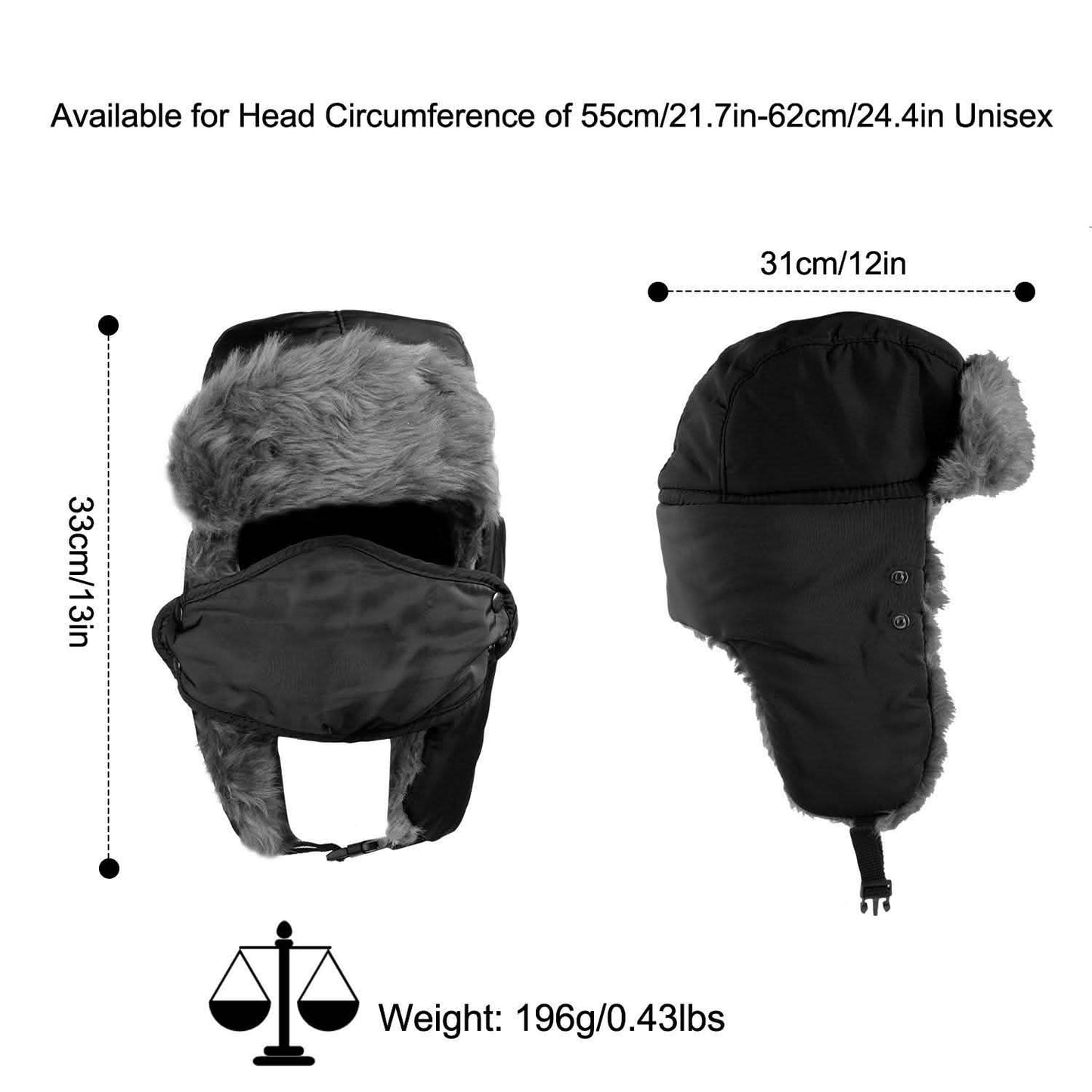 Unisex Winter-Fliegermütze