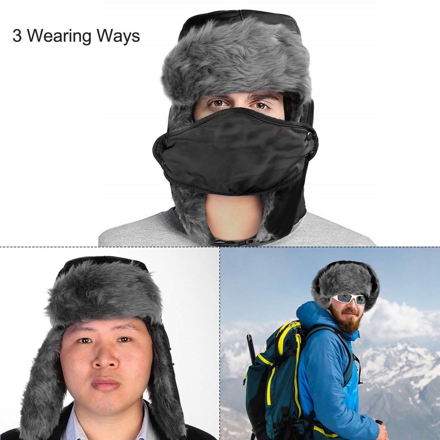 Unisex Winter-Fliegermütze