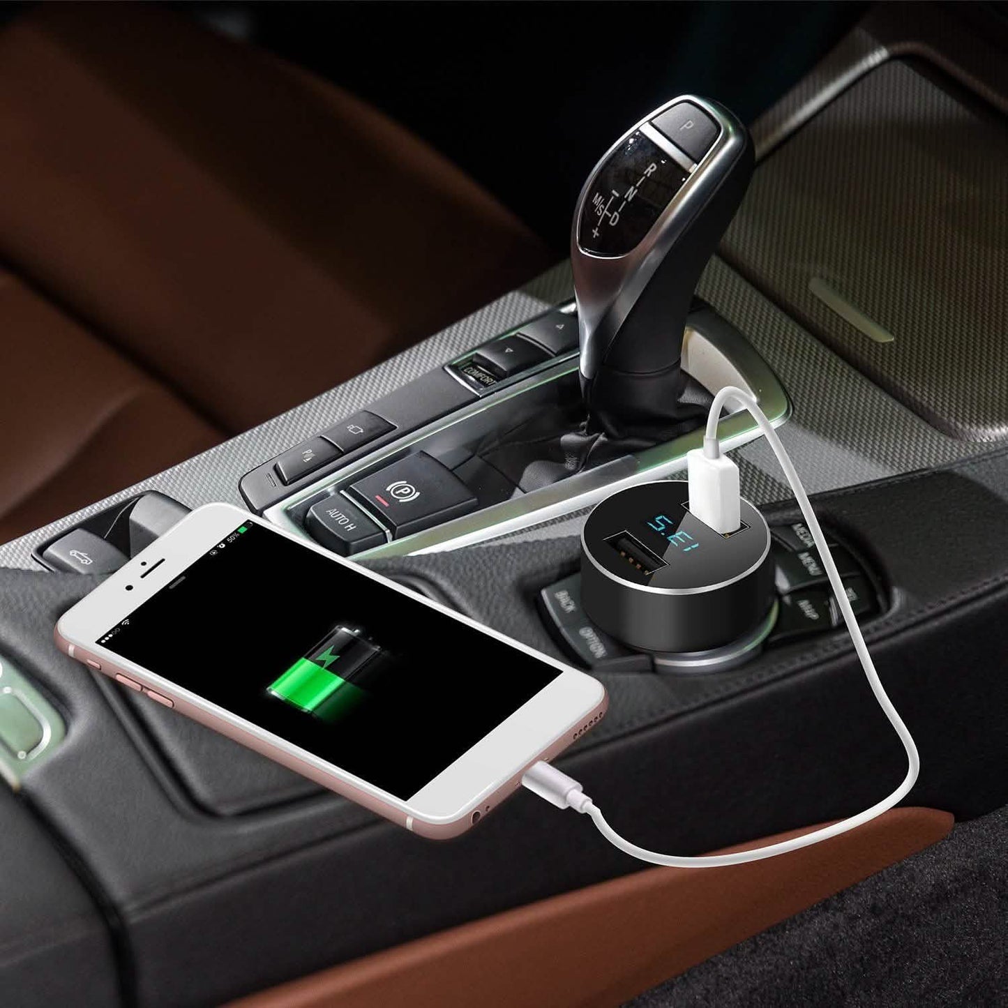 Universal 15W/3.1A Dual-USB-Kfz-Ladegerät