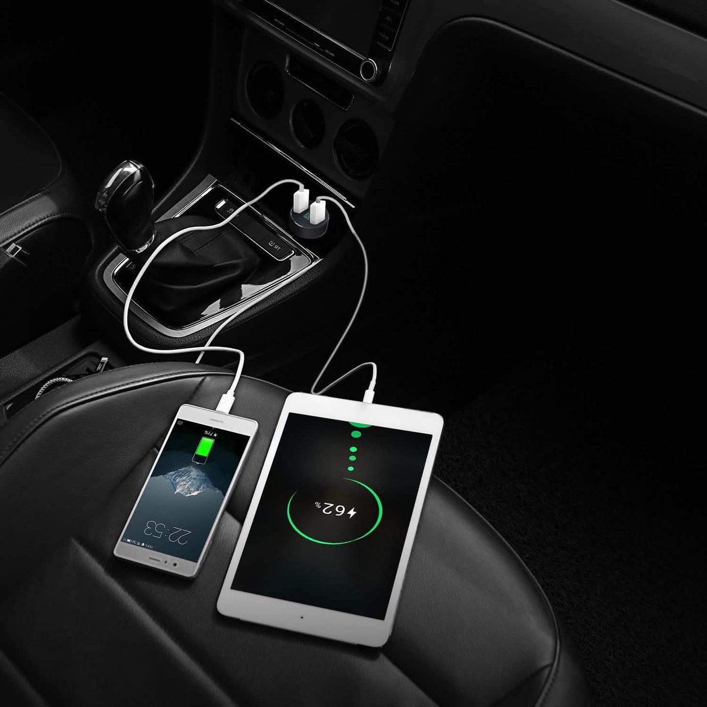 Universal 15W/3.1A Dual-USB-Kfz-Ladegerät