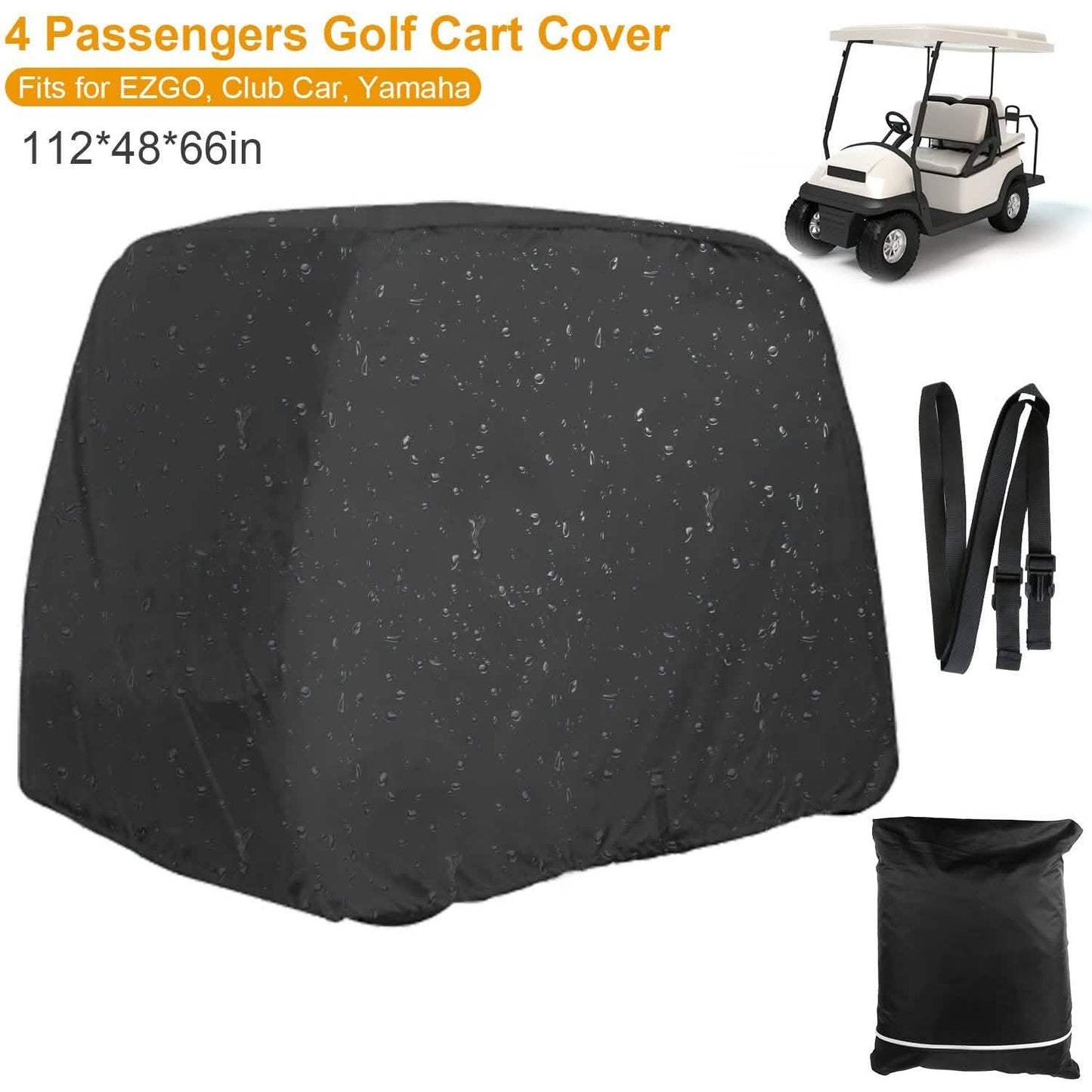 Universelle Golfwagenabdeckung für 4 Personen 210D