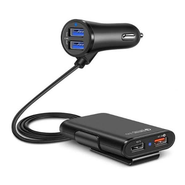 Universelles USB-Kfz-Ladegerät mit 4 Anschlüssen