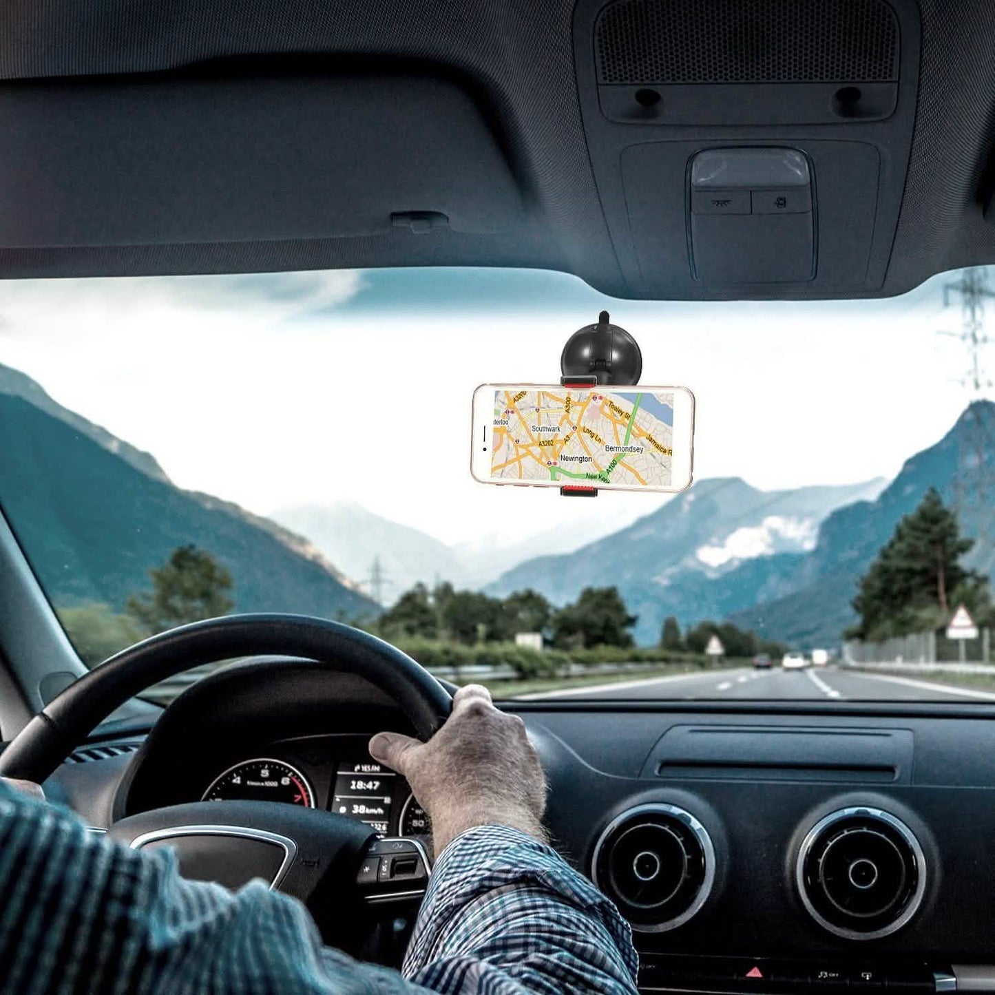 Universale Windschutzscheibenhalterung für Autos