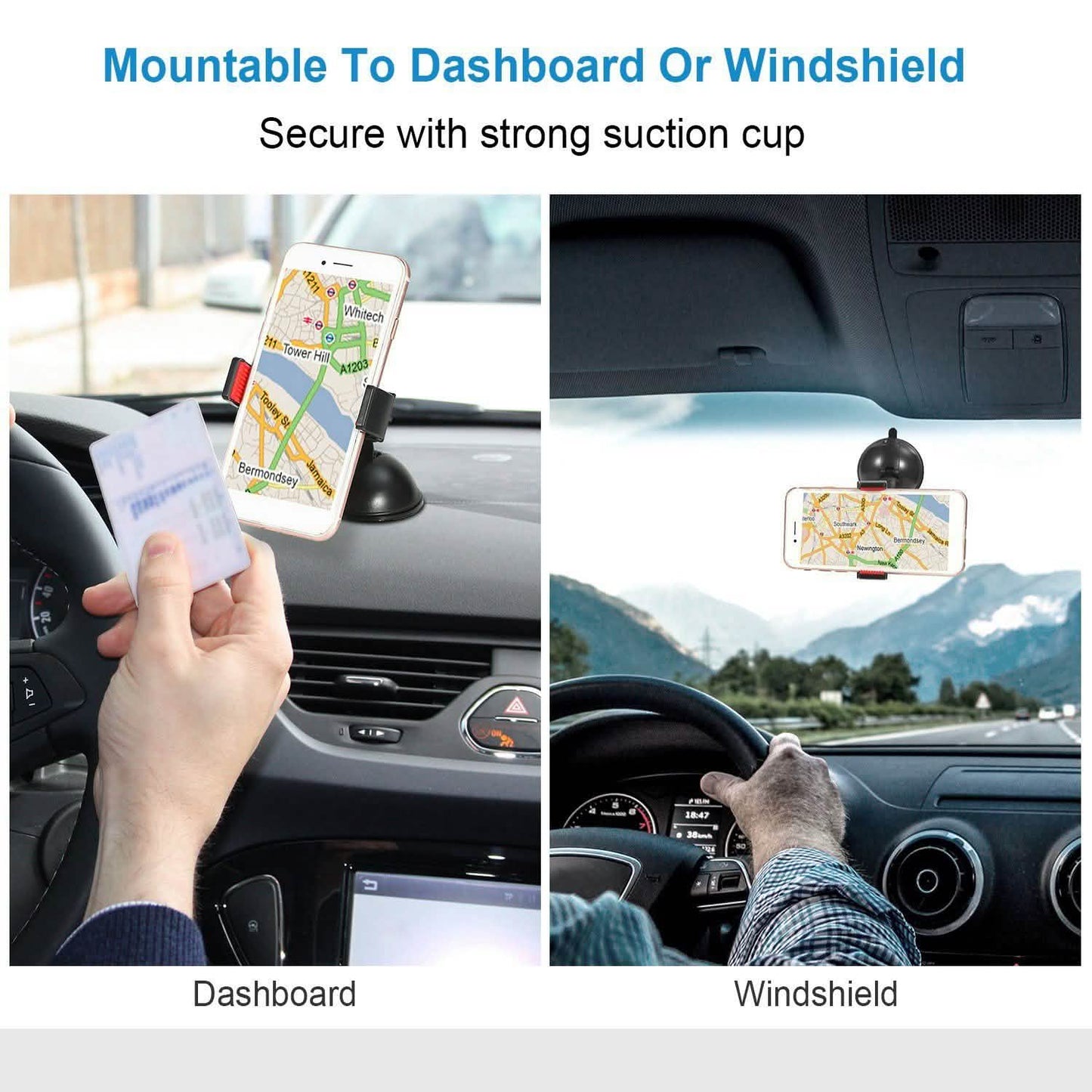 Universale Windschutzscheibenhalterung für Autos