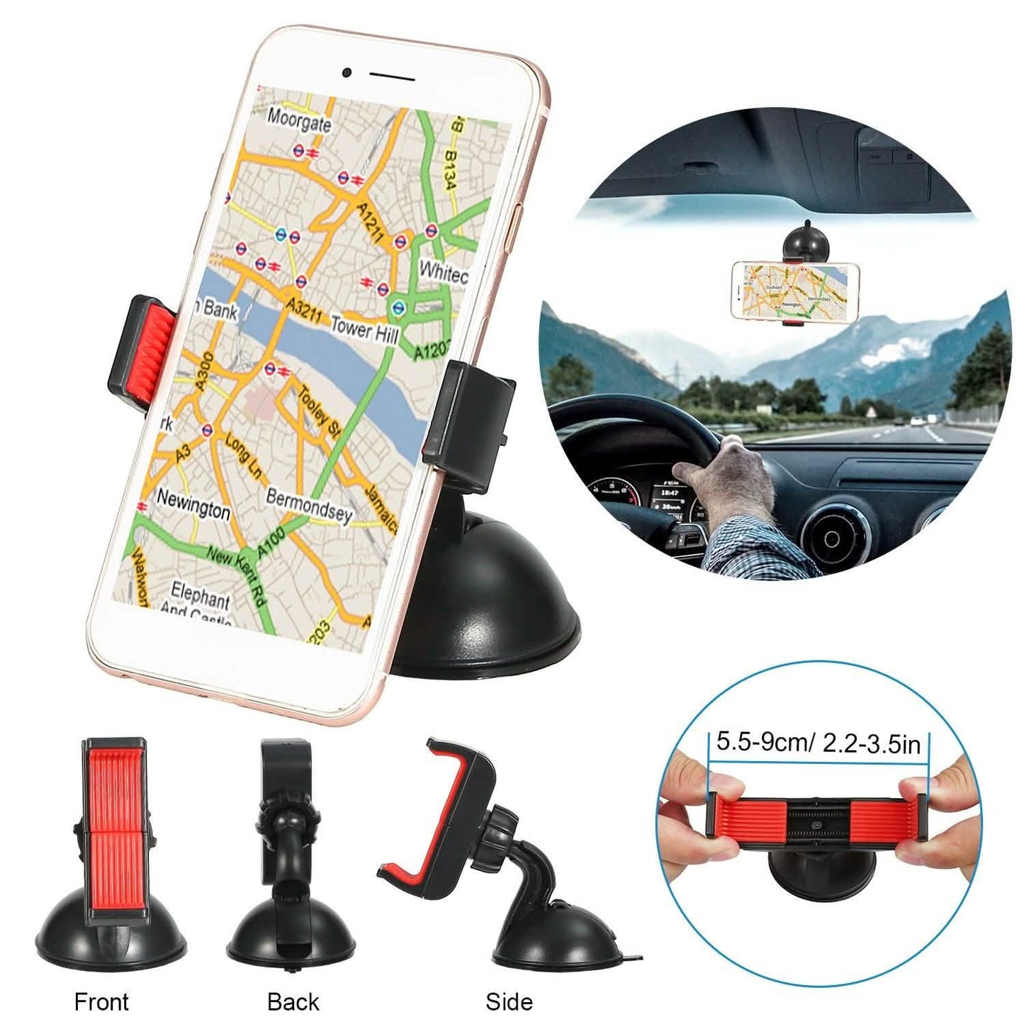 Universale Windschutzscheibenhalterung für Autos