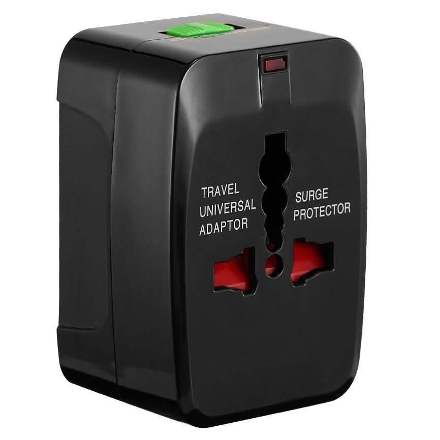 Universal-Reiseadapter mit 4 austauschbaren Steckern