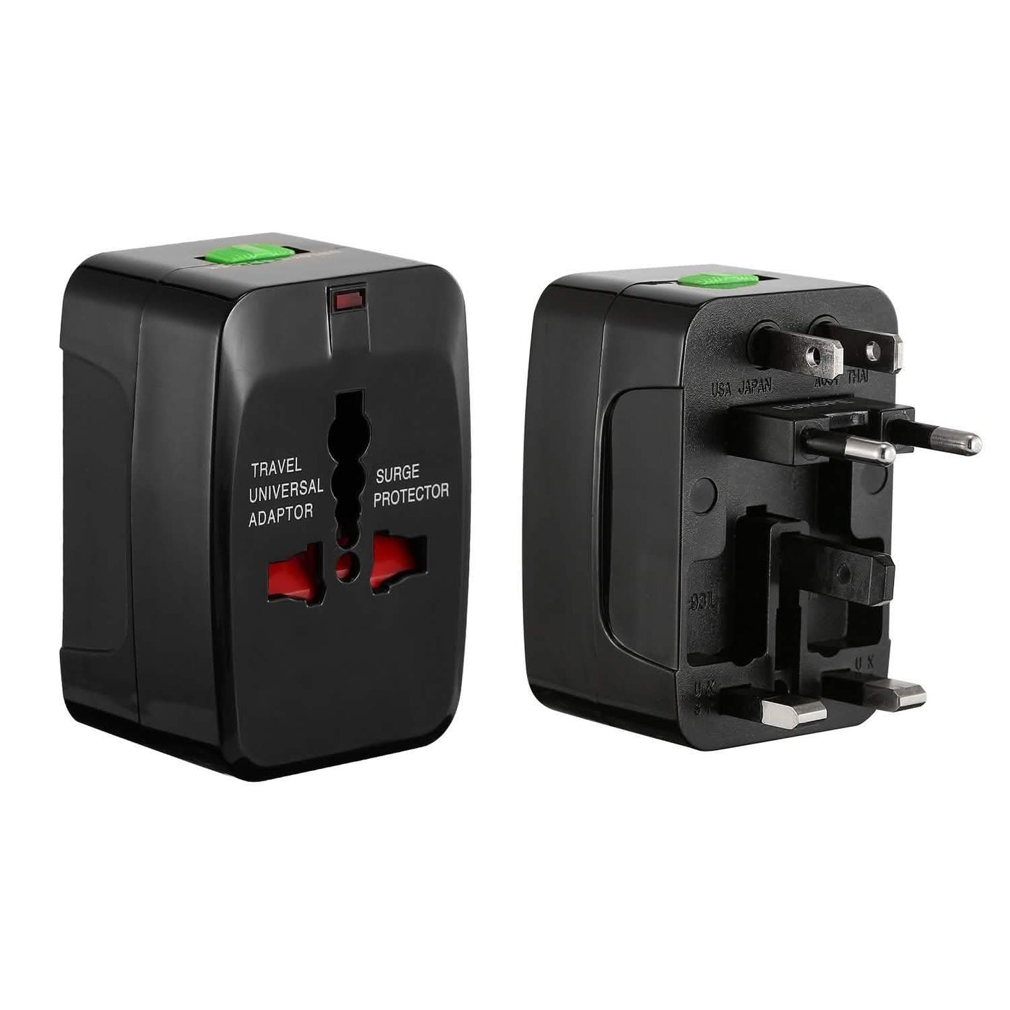 Universal-Reiseadapter mit 4 austauschbaren Steckern