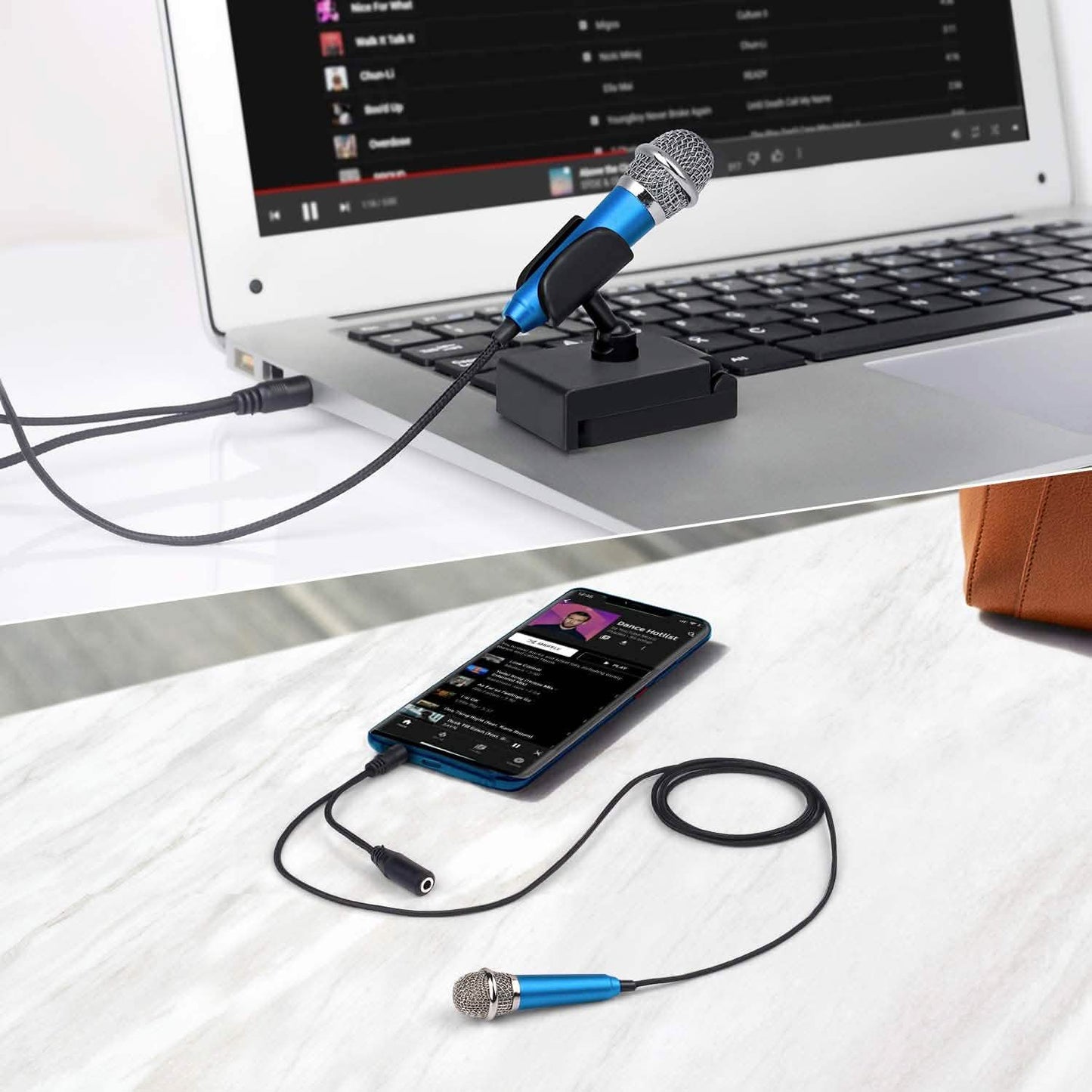 Uniwit Mini Tragbares Gesangs-/Instrumentenmikrofon