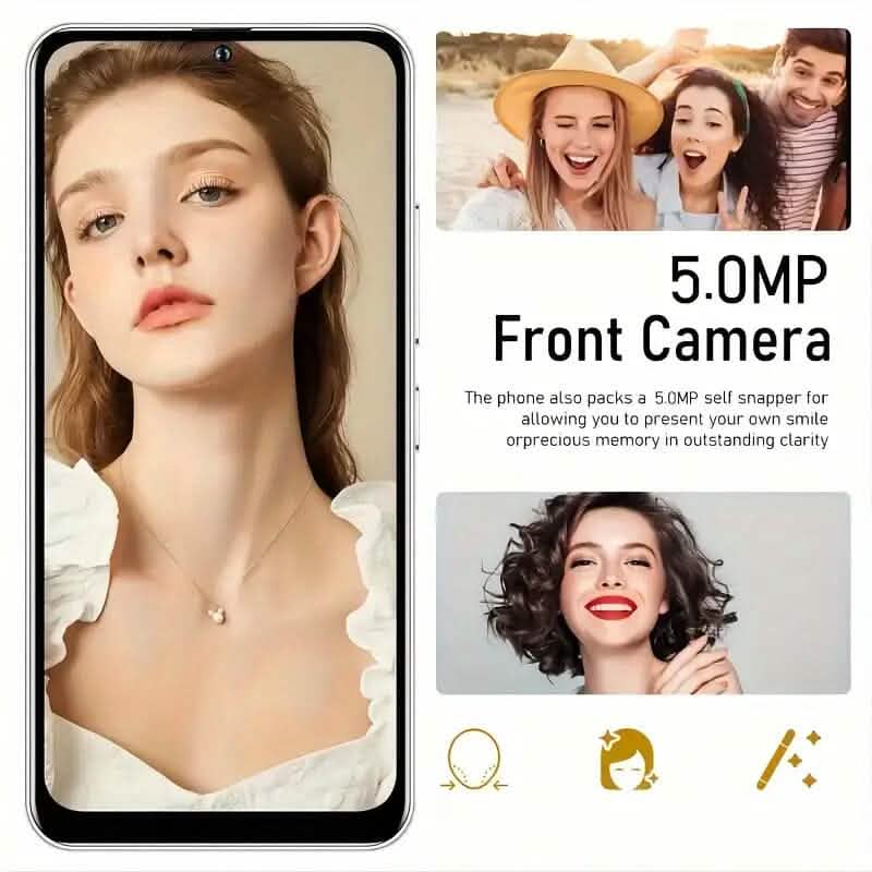 Entsperrtes Smartphone 4GB 64GB Großes 6,6 Zoll HD Display Dual SIM 4G LTE