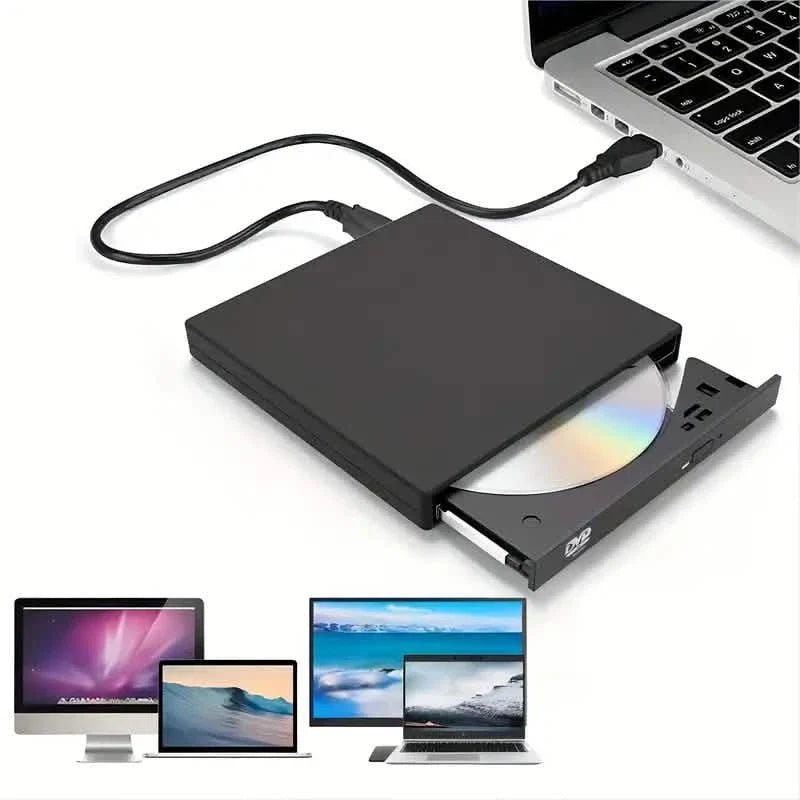 USB 2.0 Slim Tragbares externes CD-RW-Laufwerk DVD-RW Brenner Writer Player