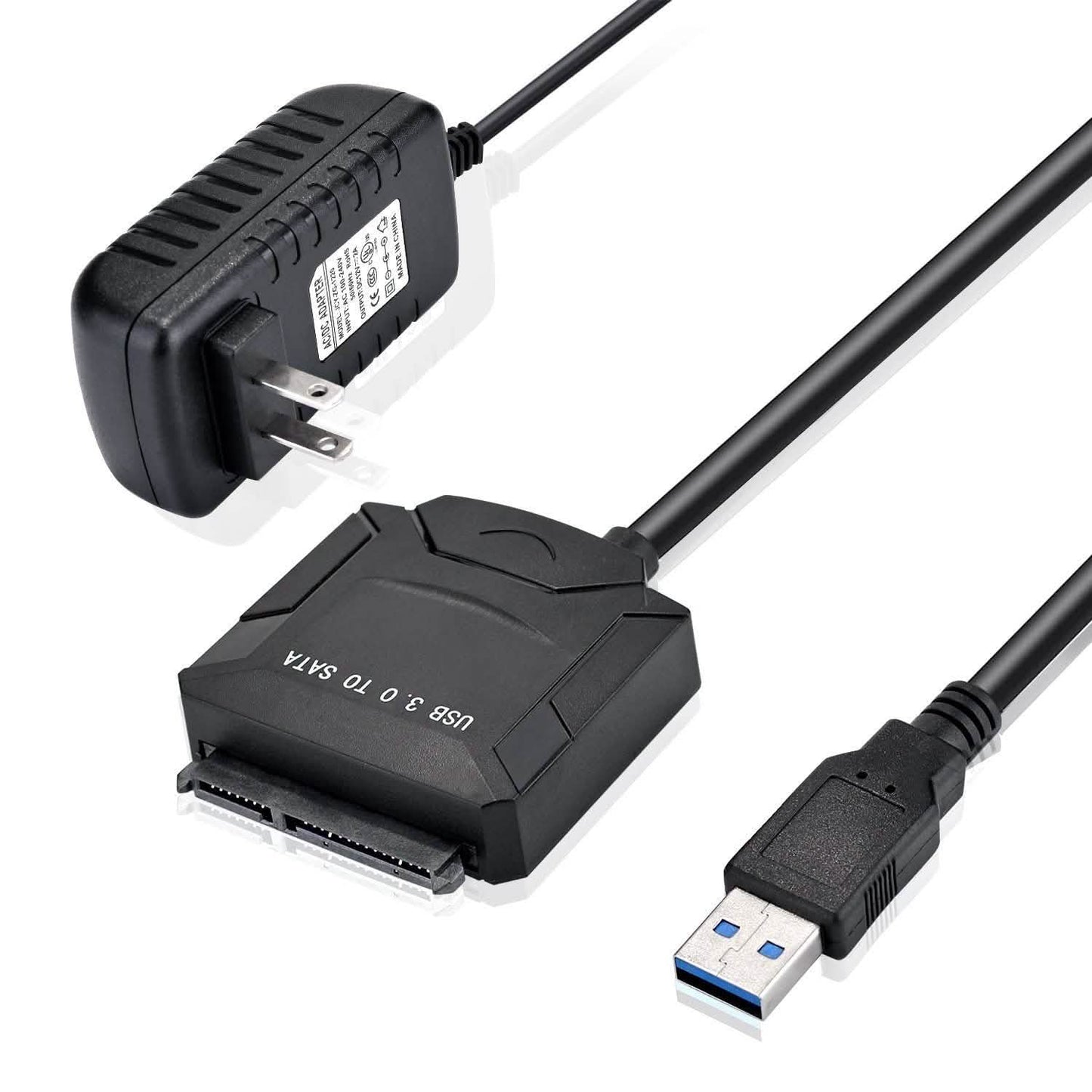 USB 3.0 auf SATA Konverter Adapter für 2.5"/3.5" SATA HDD/SSD Festplatten