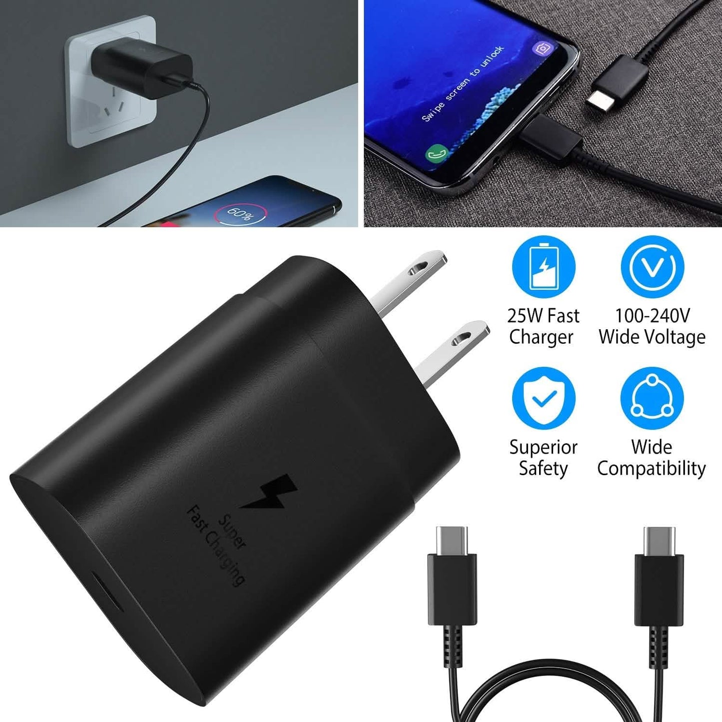 USB-C-Wandladegerät 25W PD3.0