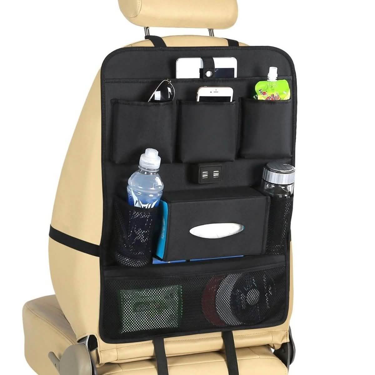 USB-Autotelefonladegerät Rücksitz-Organizer