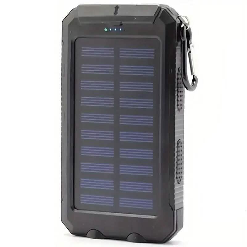 USB Tragbares Ladegerät 10000mAh Solar Powerbank für Handy und Laptops