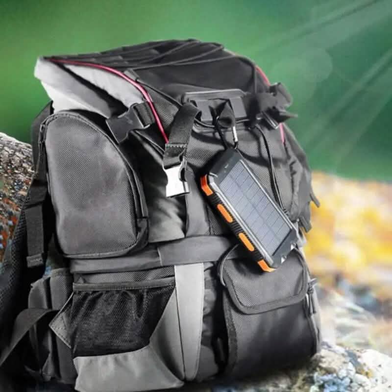 USB Tragbares Ladegerät 10000mAh Solar Powerbank für Handy und Laptops