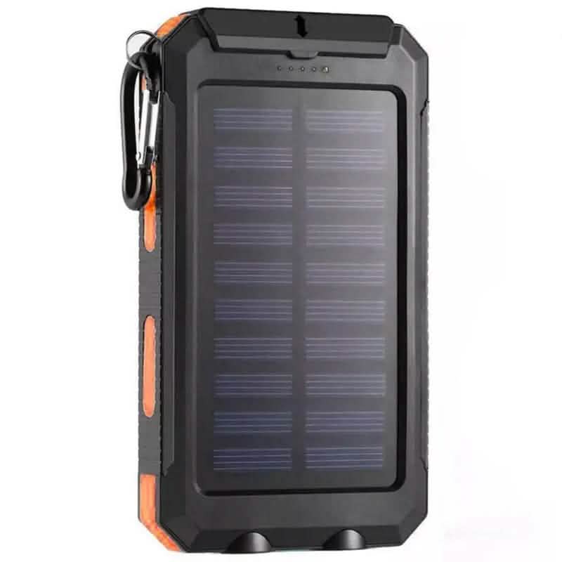 USB Tragbares Ladegerät 10000mAh Solar Powerbank für Handy und Laptops