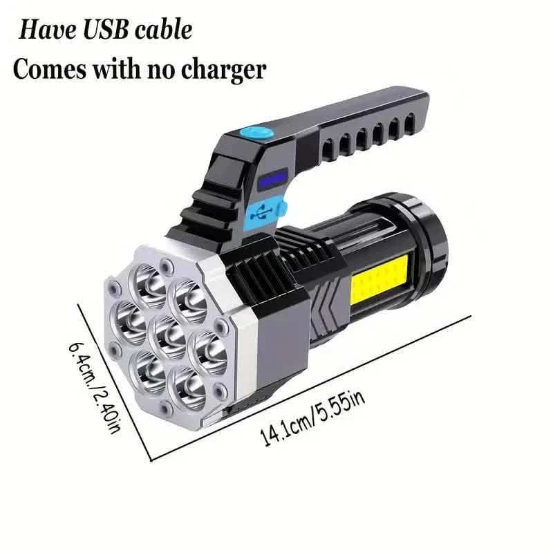 USB-wiederaufladbare Hochleistungs-LED-Taschenlampe