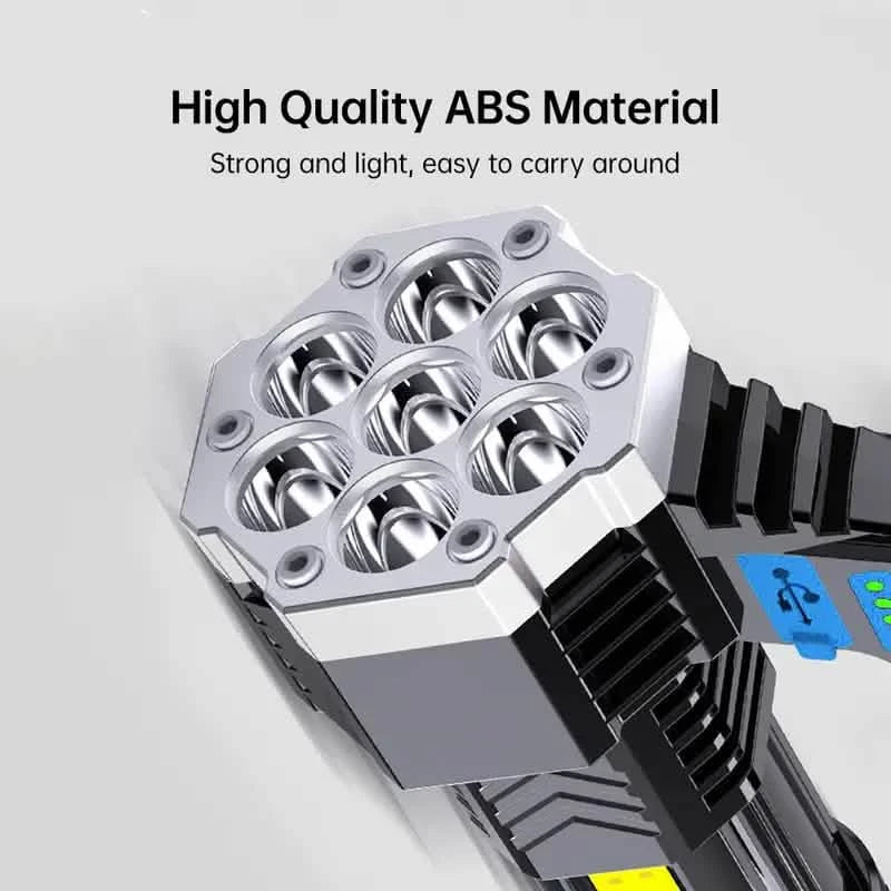USB-wiederaufladbare Hochleistungs-LED-Taschenlampe