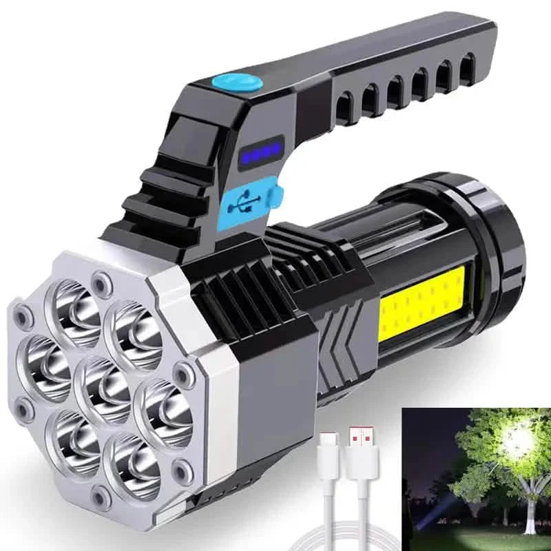 USB-wiederaufladbare Hochleistungs-LED-Taschenlampe