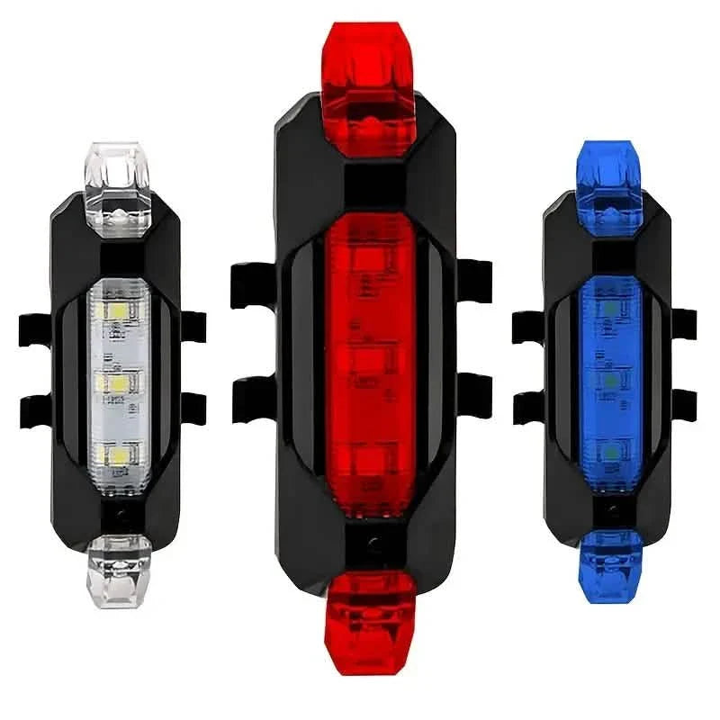 USB wiederaufladbares LED-Fahrradrücklicht - 4 Blinkmodi für Sicherheit und Sichtbarkeit