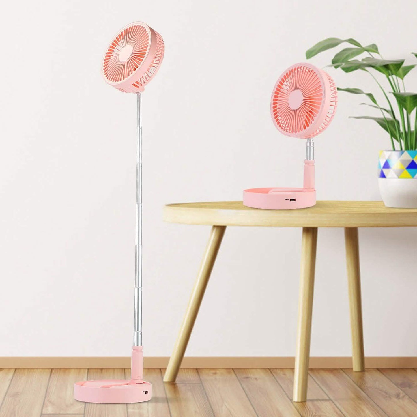 USB wiederaufladbarer tragbarer klappbarer Tischventilator