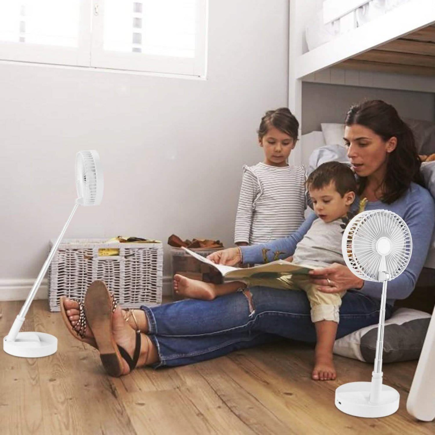 USB wiederaufladbarer tragbarer klappbarer Tischventilator