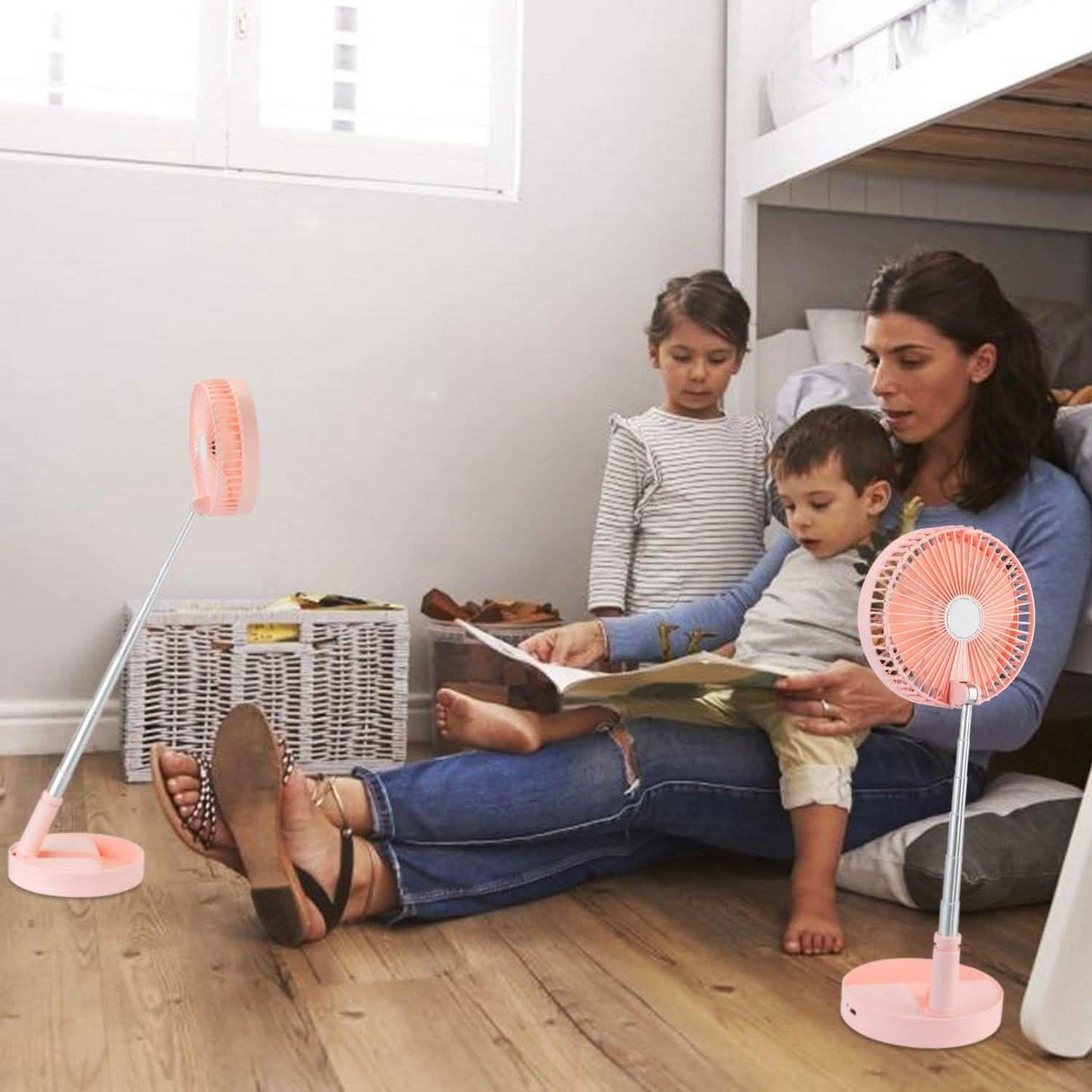 USB wiederaufladbarer tragbarer klappbarer Tischventilator