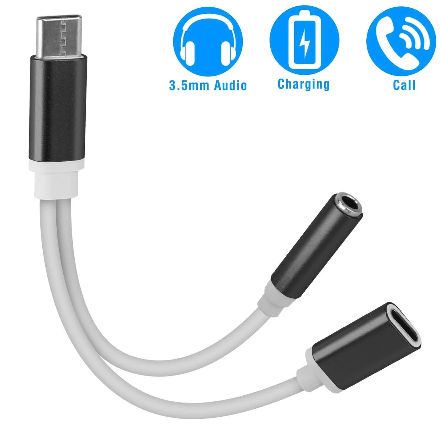USB Typ C auf 3,5 mm Aux Audio Ladeadapter