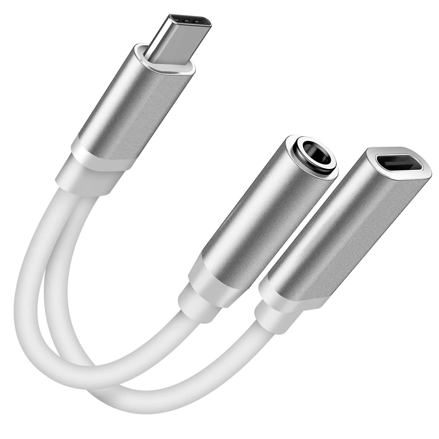 USB Typ C auf 3,5 mm Aux Audio Ladeadapter