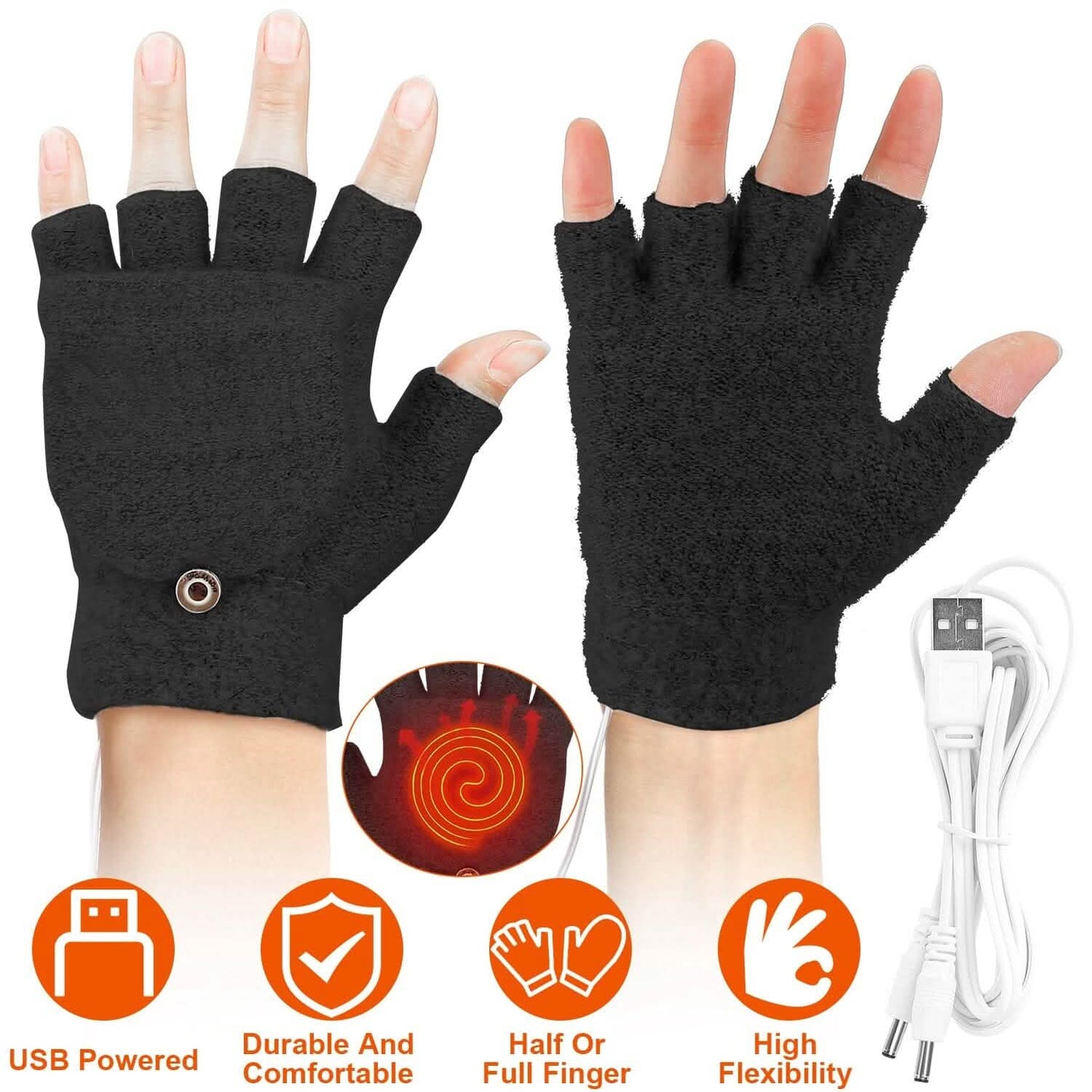 USB-beheizte Wollhandschuhe