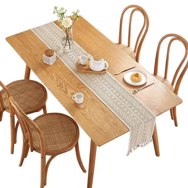 Häkelspitze-Tischdecke im Vintage-Landhausstil
