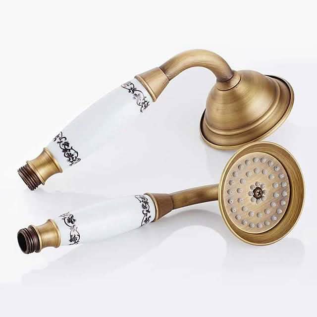 Duscharmatur-Set im Vintage-Stil mit Regendusche