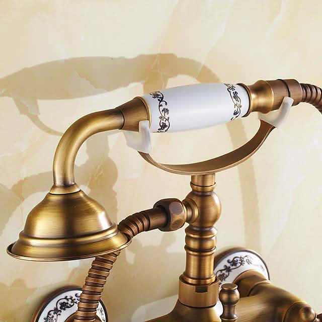 Duscharmatur-Set im Vintage-Stil mit Regendusche