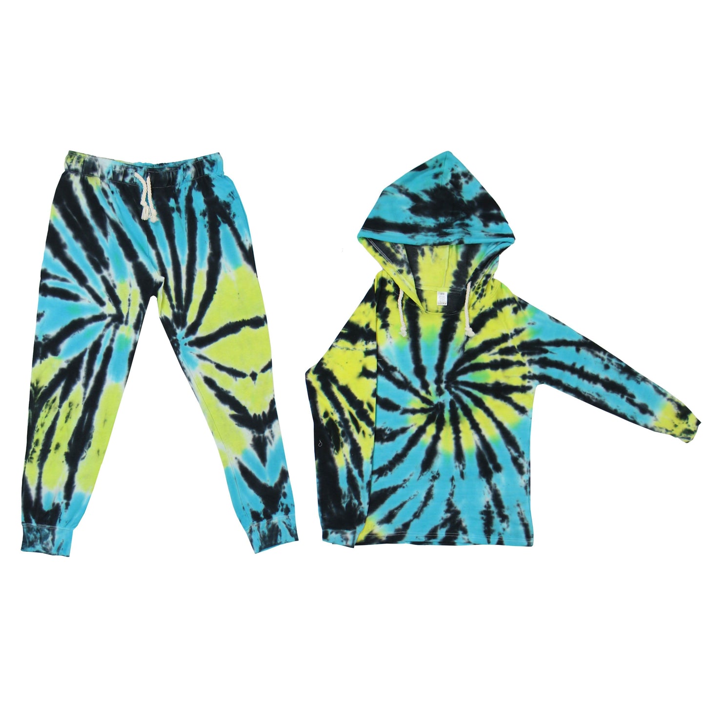 Vintage Tie-Dye Hoodie- und Jogger-Sets
