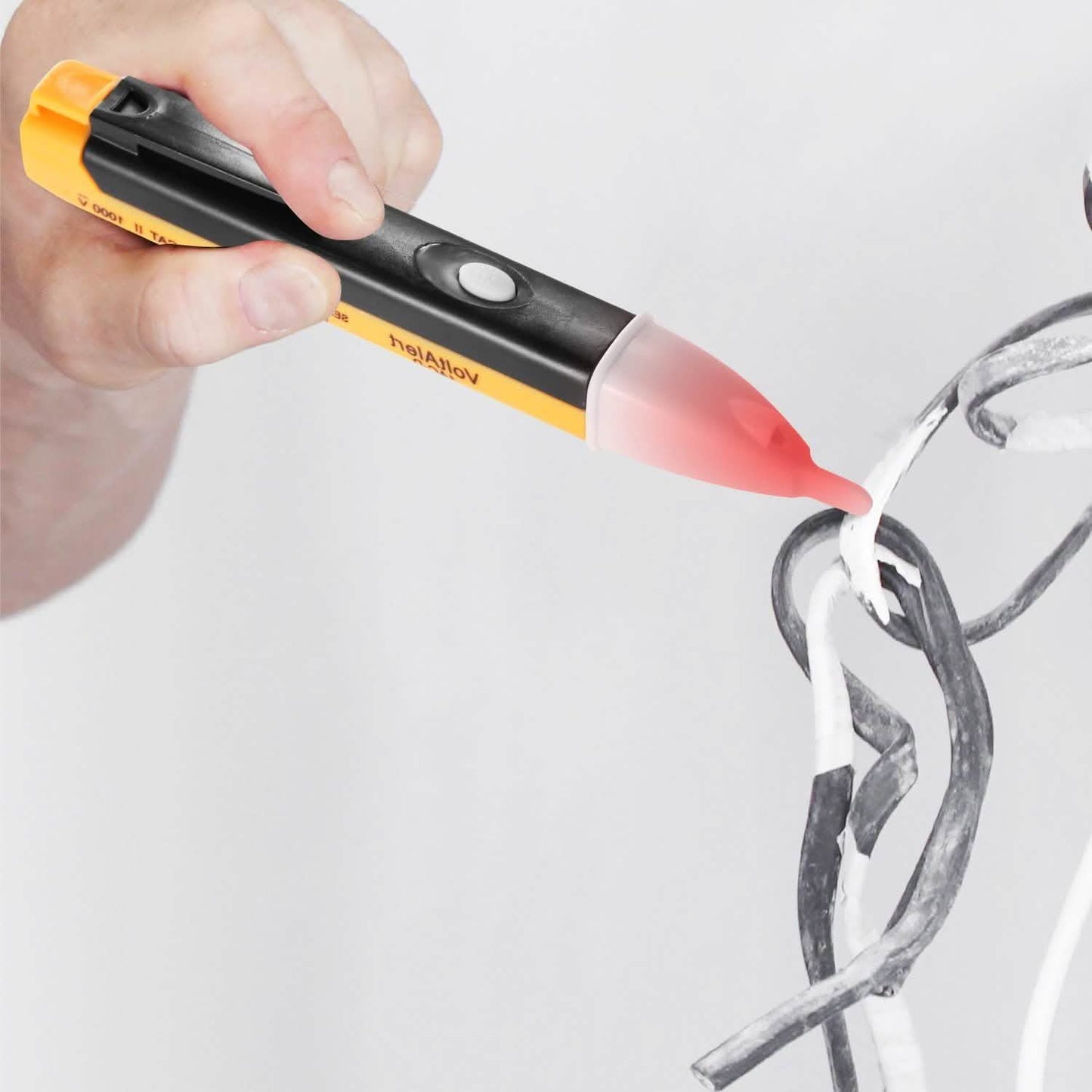 Spannungsprüfer-Stift berührungslos mit Taschenlampe