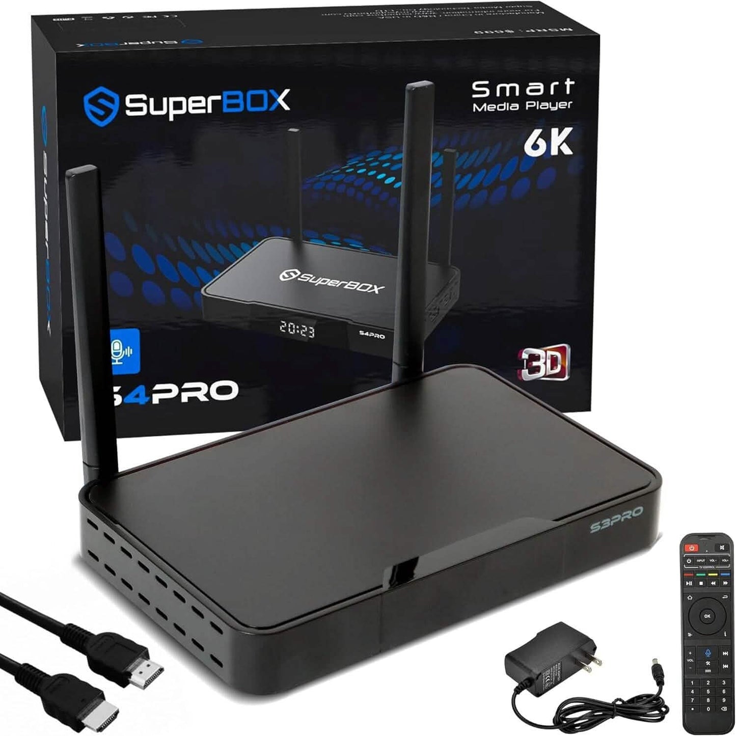 WALLECOM 2023 Neueste S4 PRO Smart TV Box (Generalüberholt)