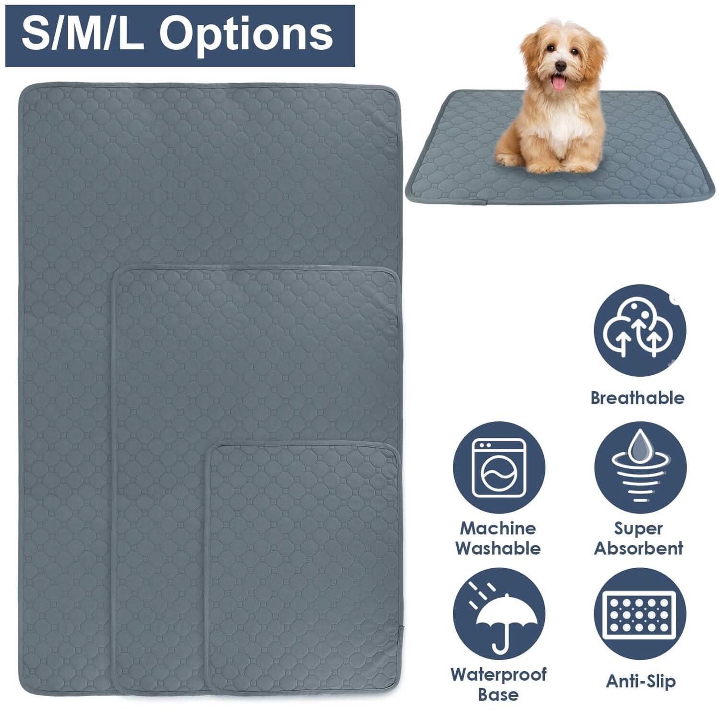 Waschbares Hundeurin-Pad Wiederverwendbare Welpen-Toiletten-Trainingsunterlagen