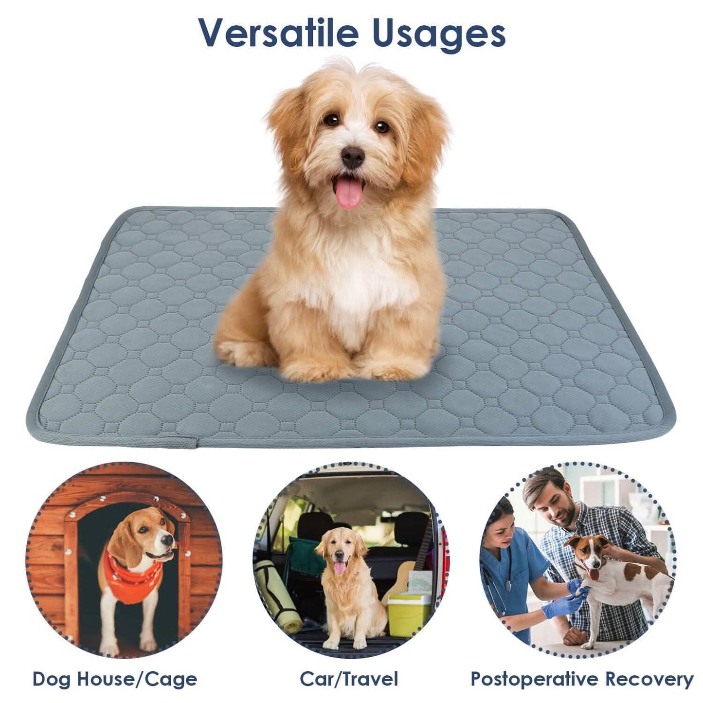 Waschbares Hundeurin-Pad Wiederverwendbare Welpen-Toiletten-Trainingsunterlagen