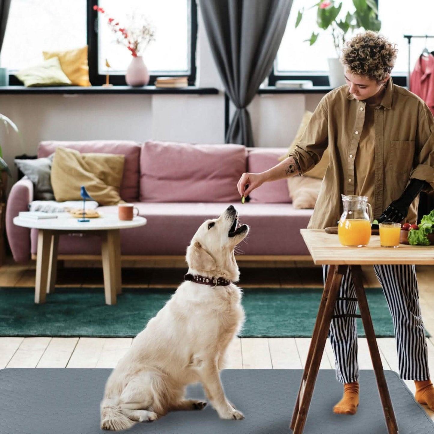Waschbares Hundeurin-Pad Wiederverwendbare Welpen-Toiletten-Trainingsunterlagen