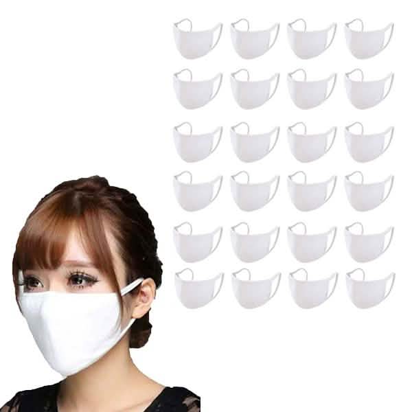 Waschbare und wiederverwendbare 2-lagige Baumwoll-Gesichtsmaske mit elastischer Ohrschlaufe