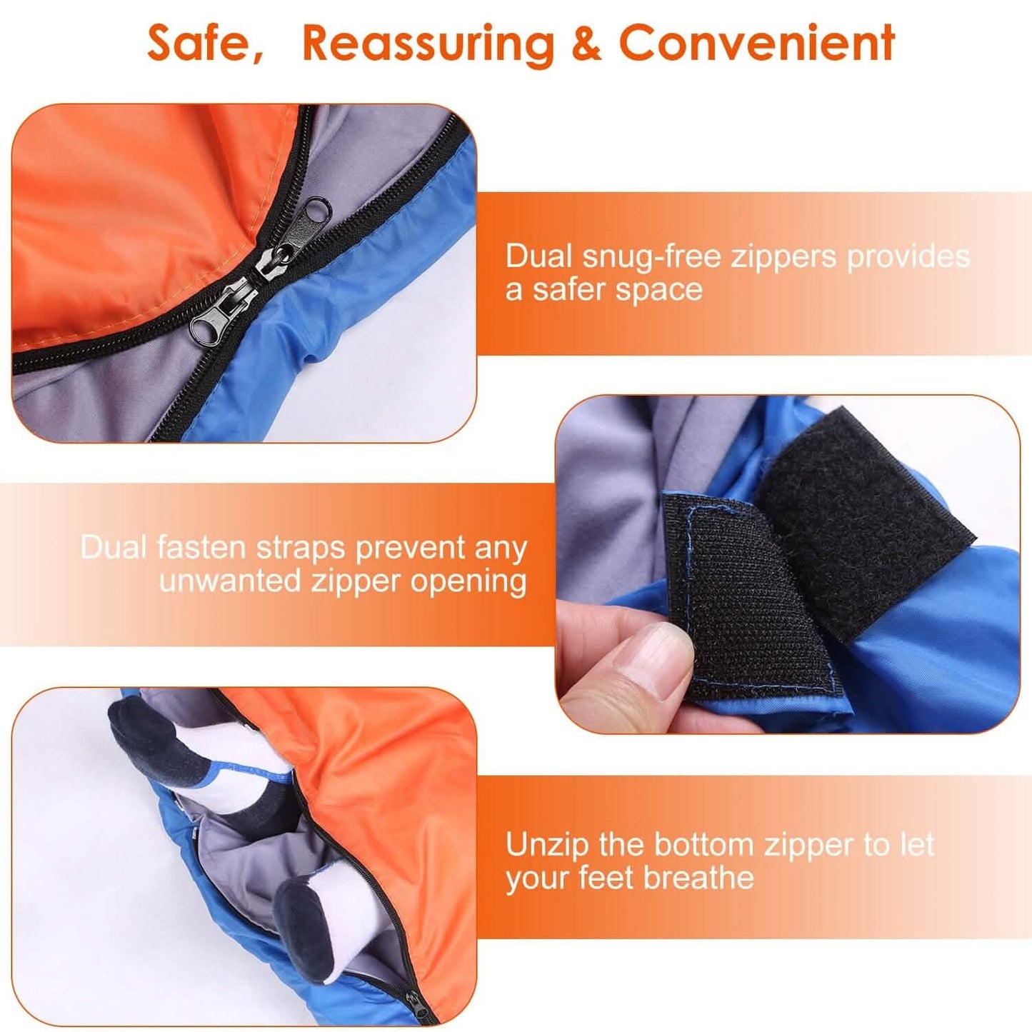 Wasserabweisender Camping Baumwoll-Inlet Schlafsack mit Packsack